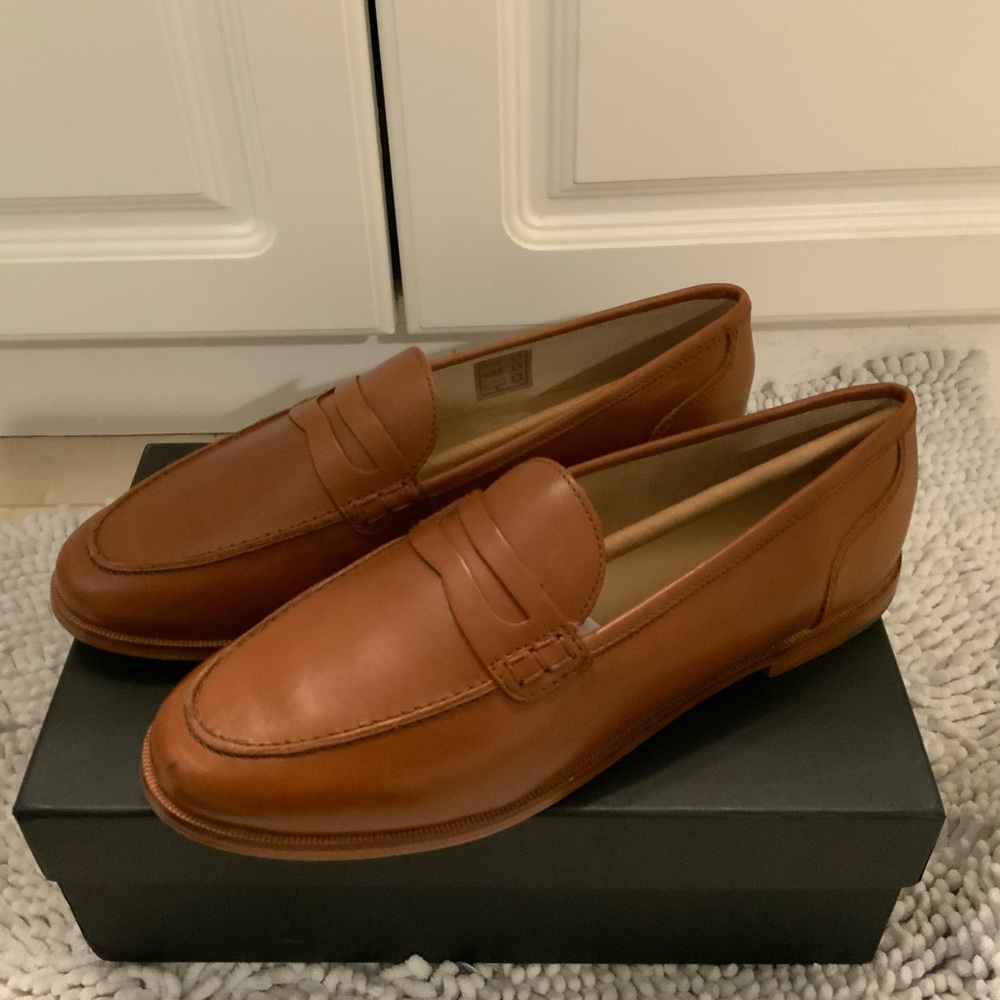 NIB Women’s JCrew Ryan Penny Loafers 1O- Pecan